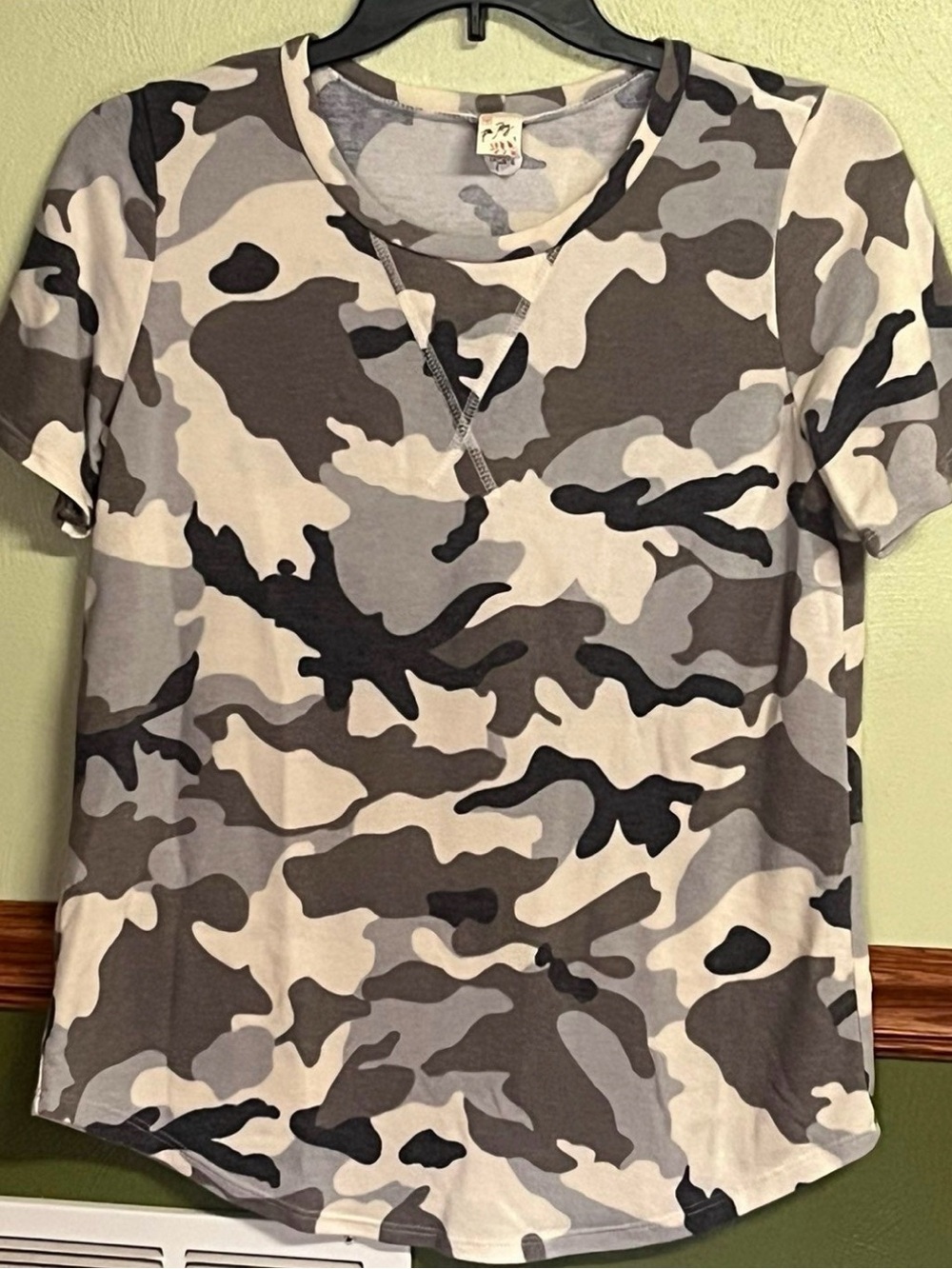 7th Ray Gray Camo Short Sleeve Tee